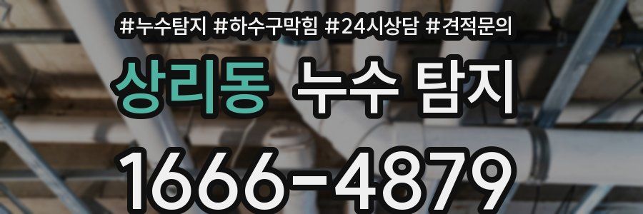 상리동 누수 탐지