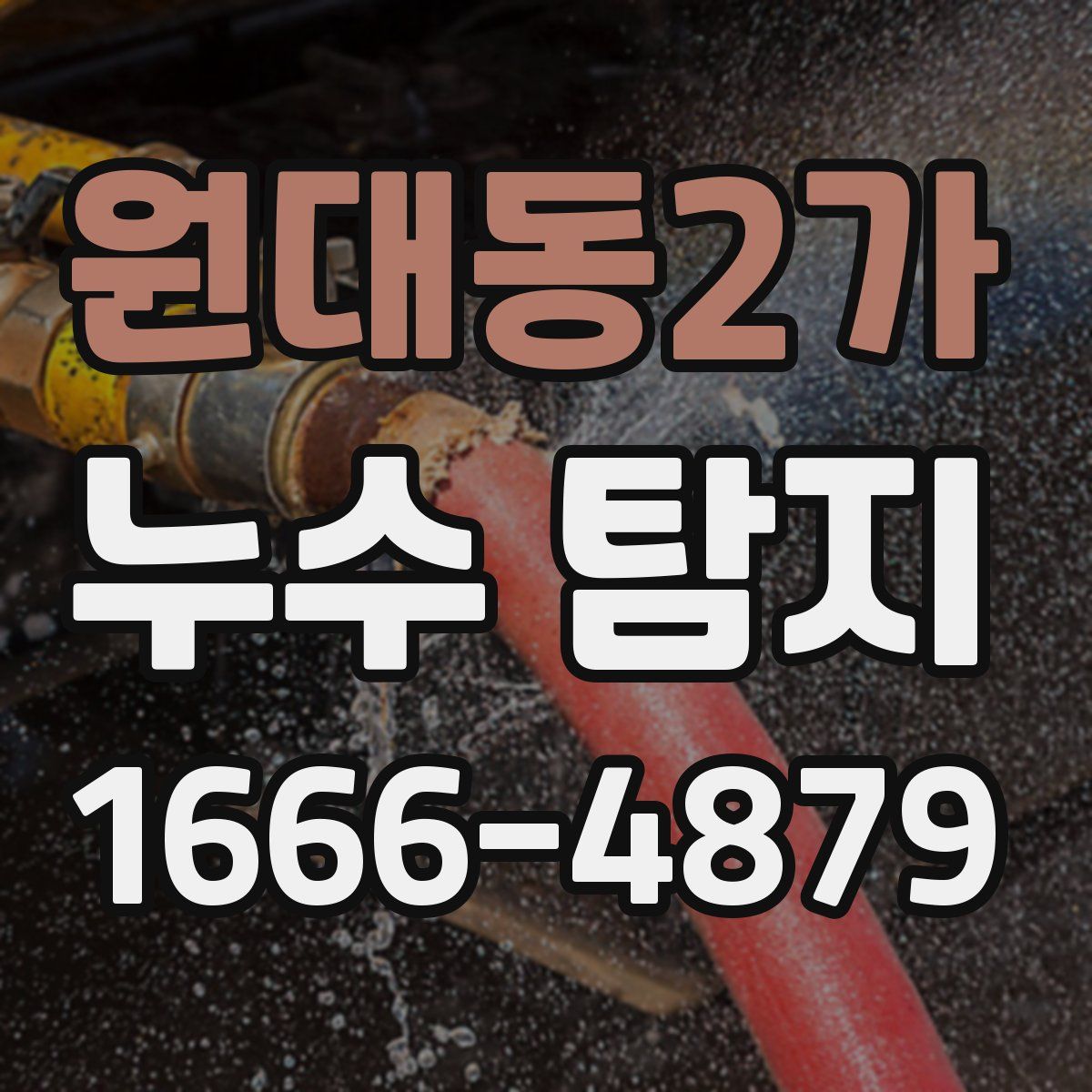 원대동2가 누수 탐지