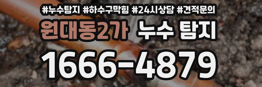 원대동2가 누수 탐지