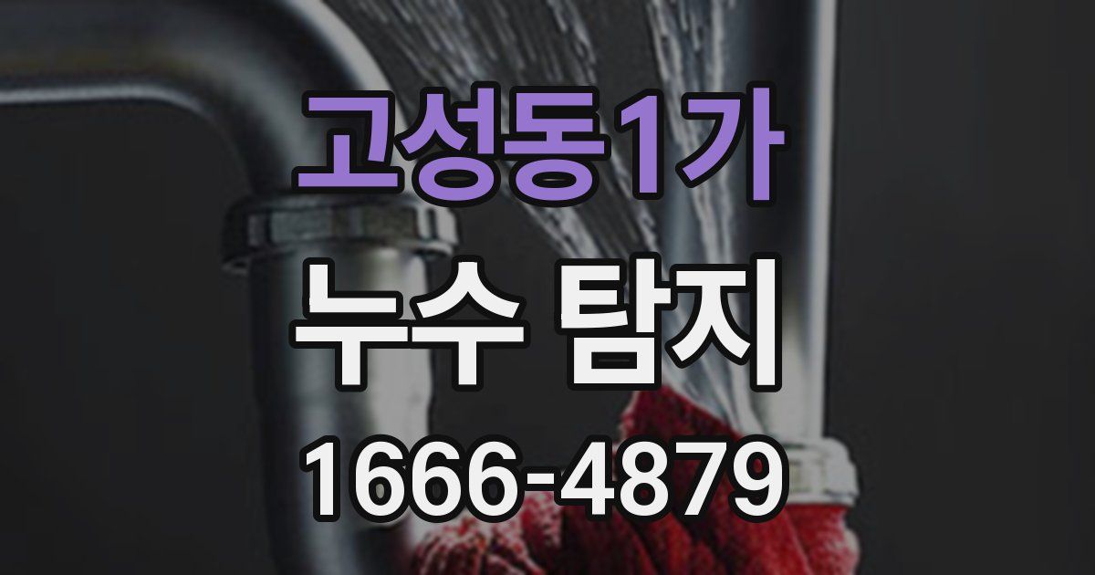 고성동1가 누수 탐지