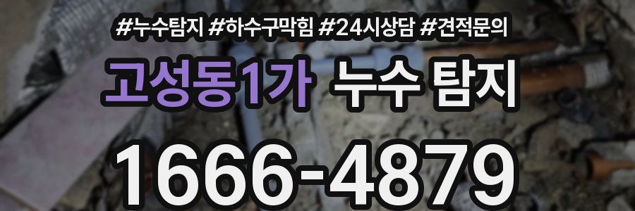 고성동1가 누수 탐지
