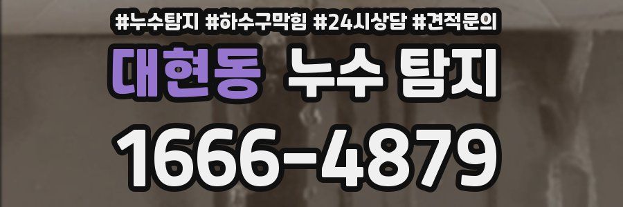대현동 누수 탐지