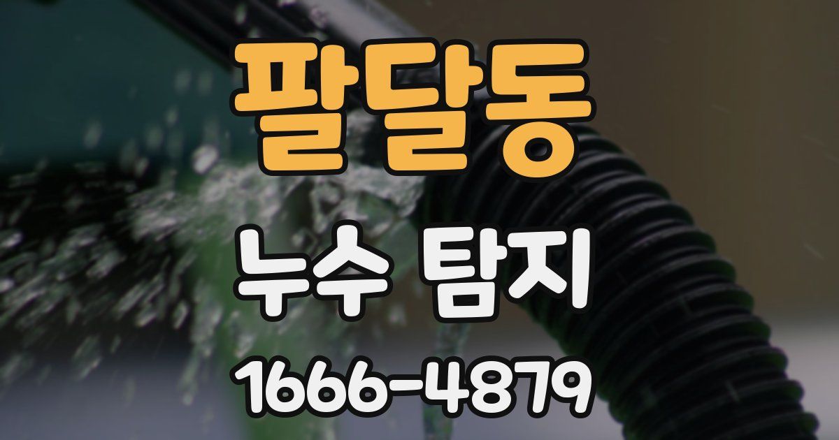 팔달동 누수 탐지