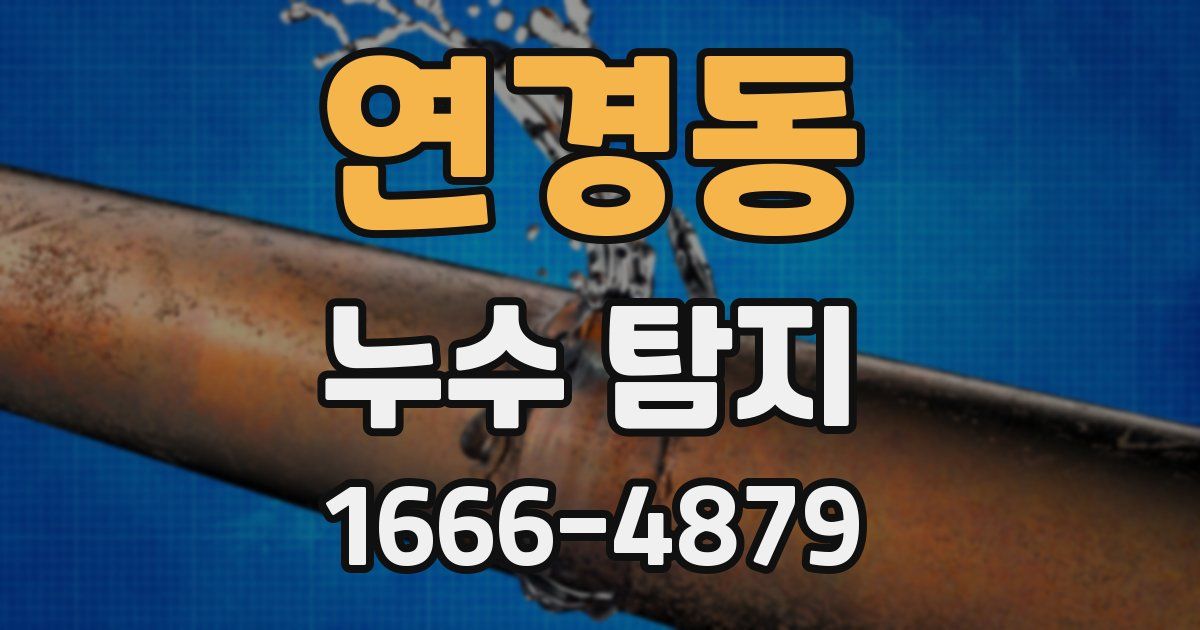 연경동 누수 탐지