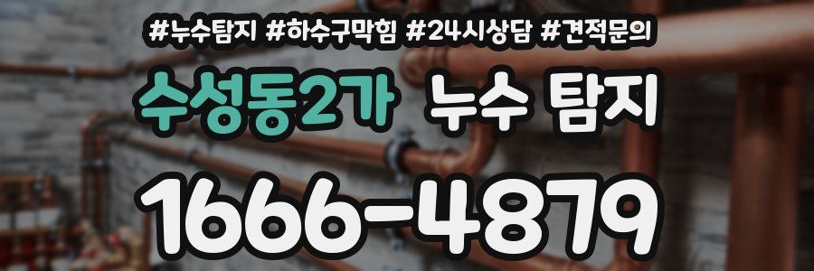 수성동2가 누수 탐지