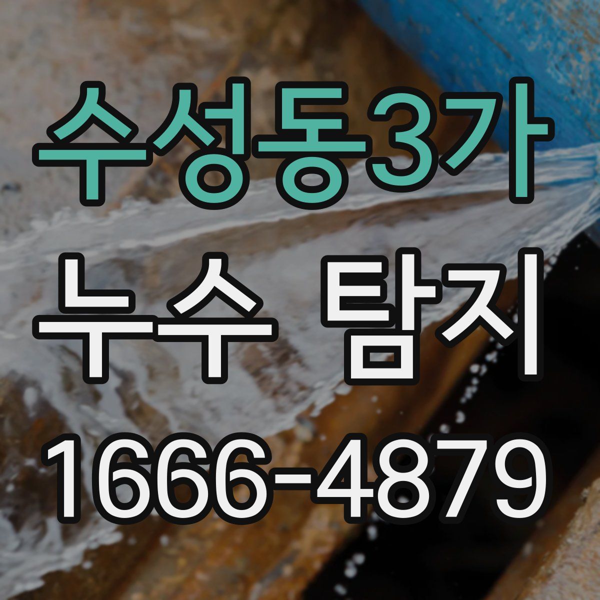수성동3가 누수 탐지