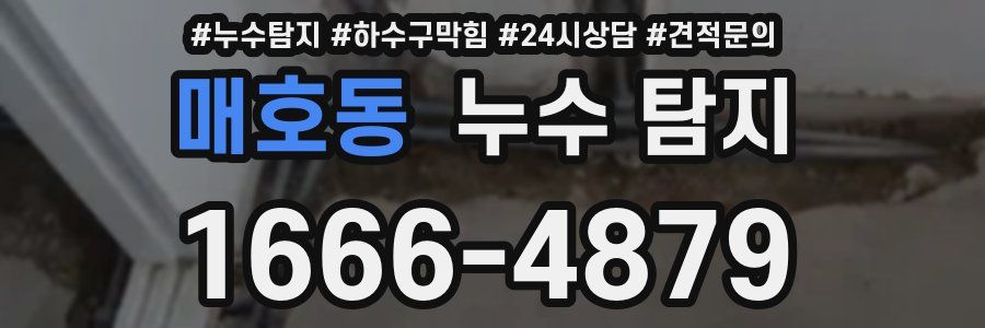 매호동 누수 탐지
