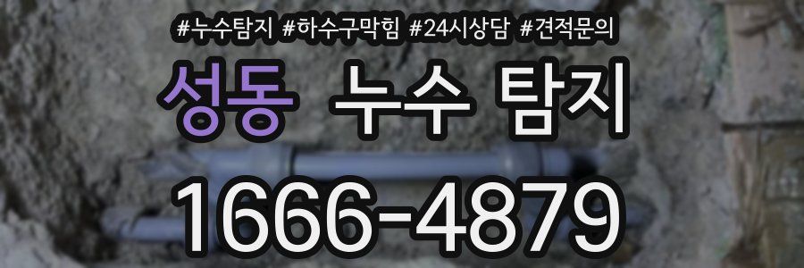 성동 누수 탐지