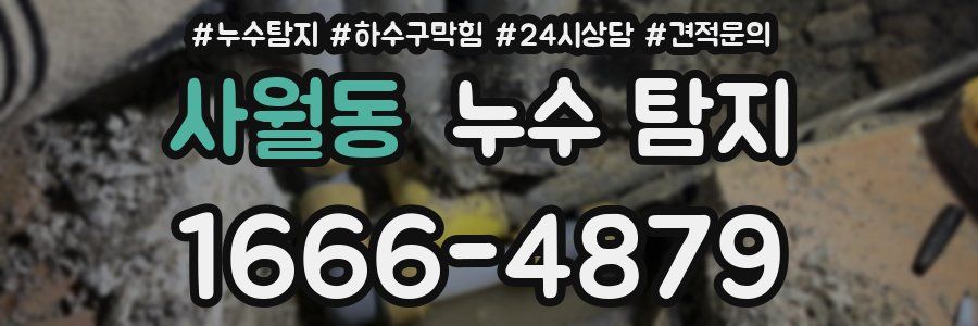 사월동 누수 탐지