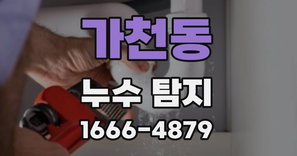 가천동 누수 탐지