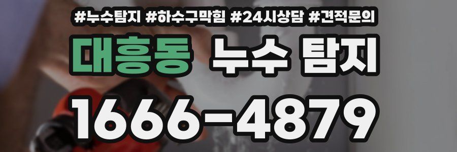 대흥동 누수 탐지