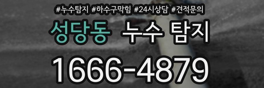 성당동 누수 탐지