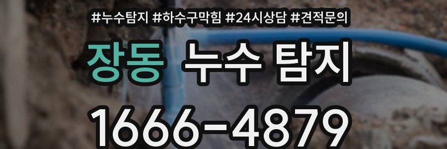 장동 누수 탐지