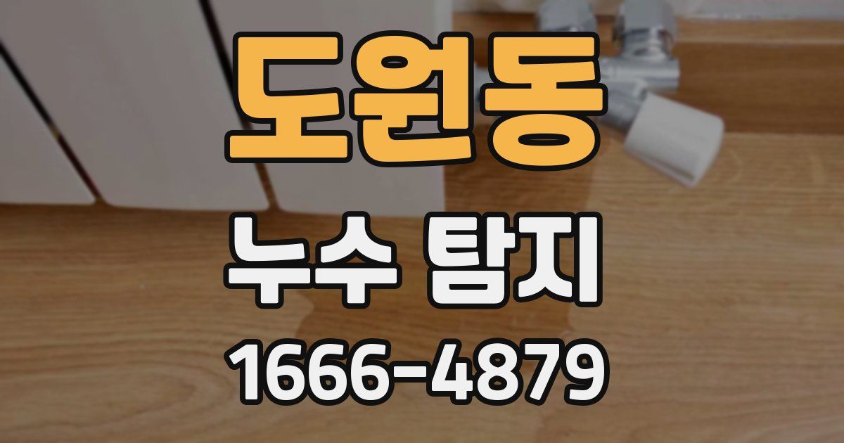 도원동 누수 탐지