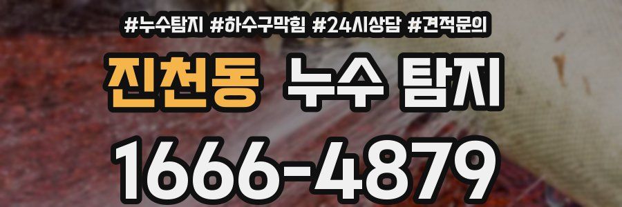 진천동 누수 탐지