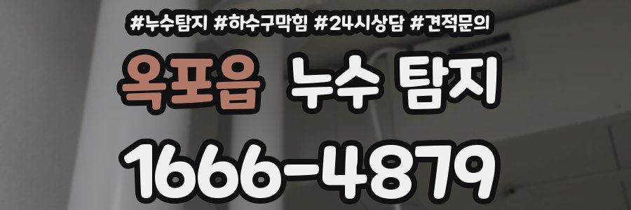 옥포읍 누수 탐지