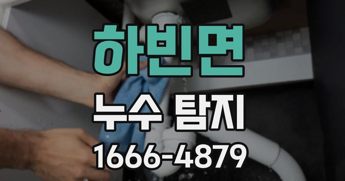 하빈면 누수 탐지