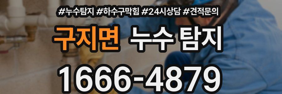 구지면 누수 탐지