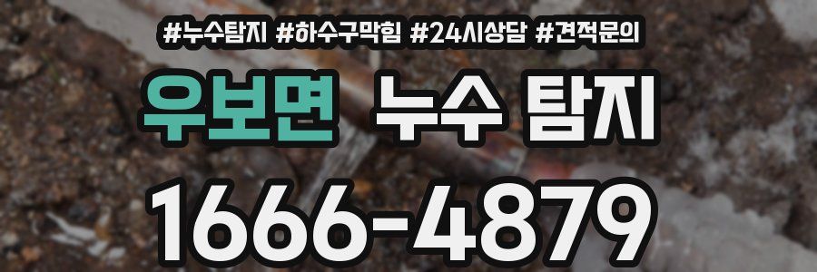우보면 누수 탐지