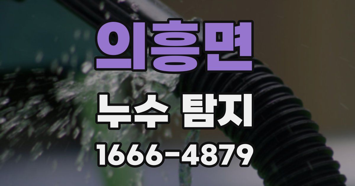 의흥면 누수 탐지