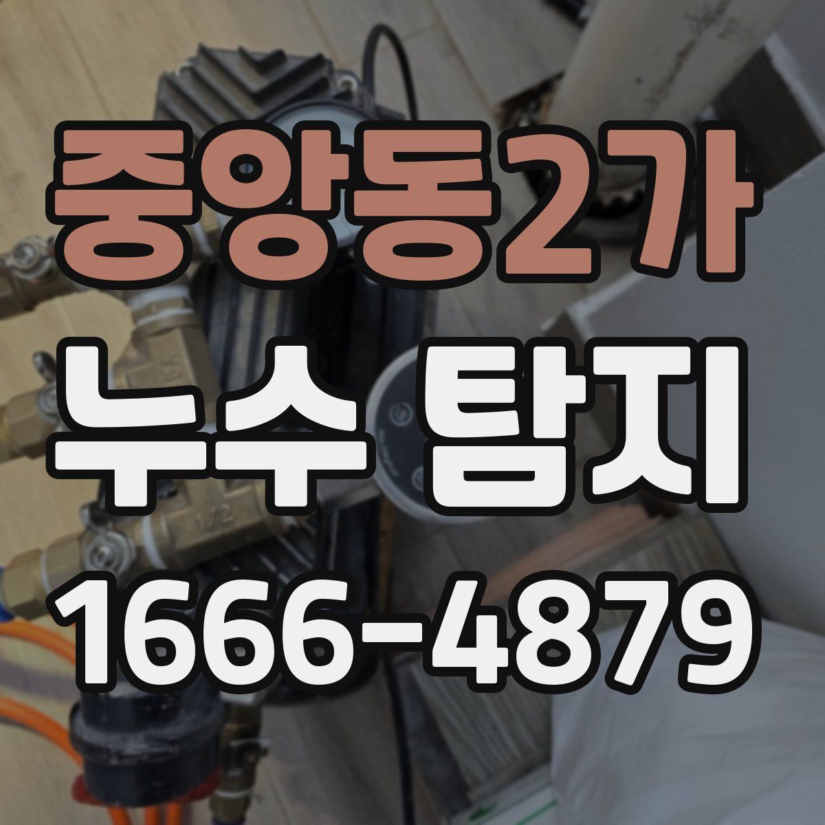 중앙동2가 누수 탐지