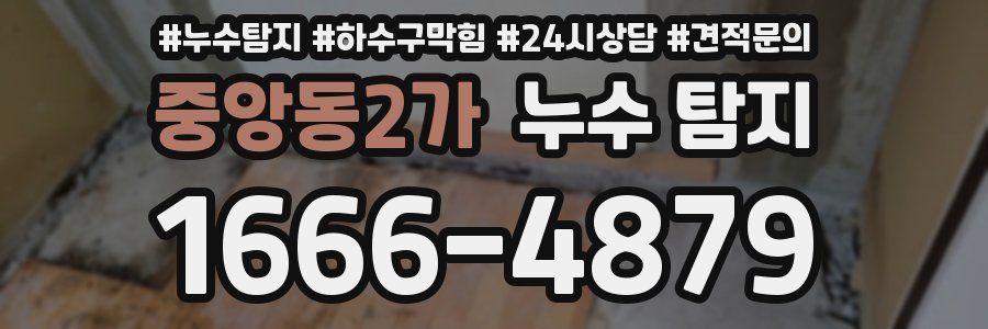 중앙동2가 누수 탐지