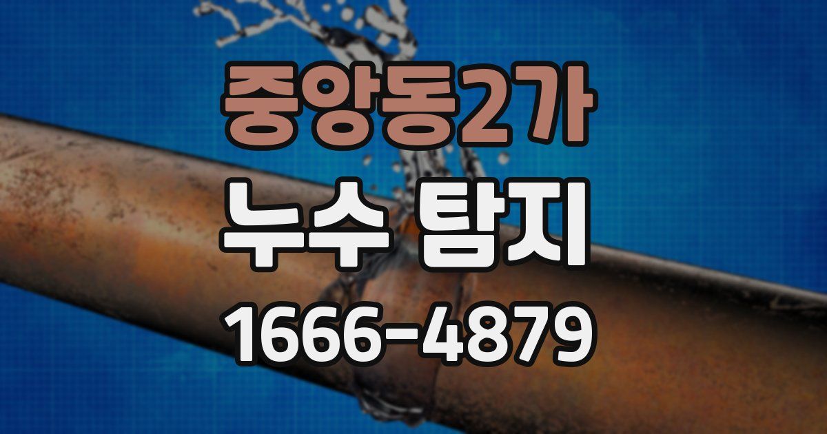 중앙동2가 누수 탐지