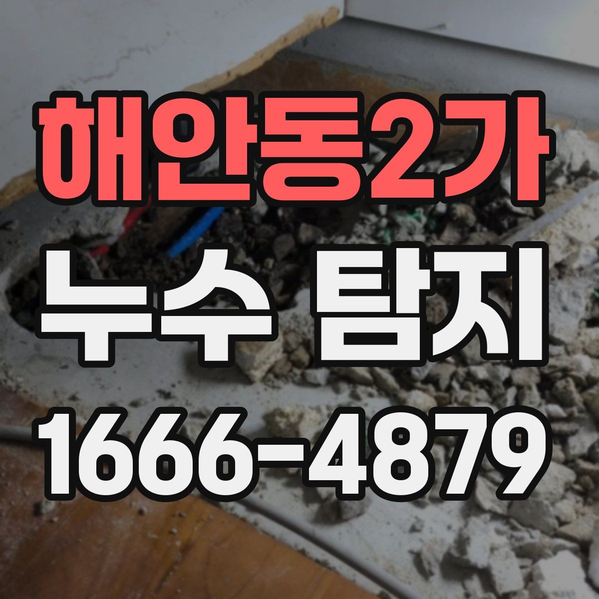 해안동2가 누수 탐지