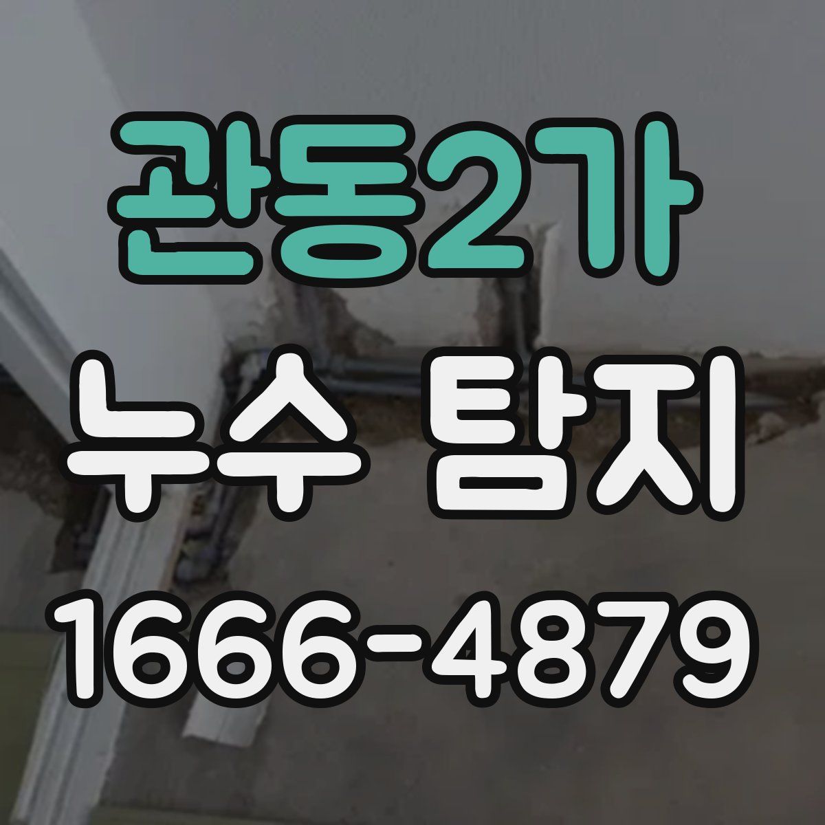 관동2가 누수 탐지