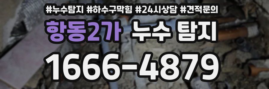 항동2가 누수 탐지