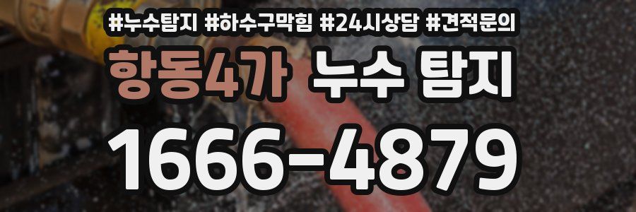 항동4가 누수 탐지