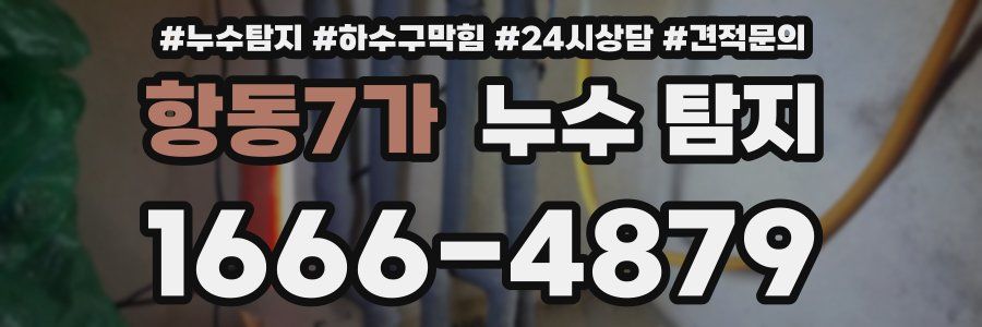 항동7가 누수 탐지