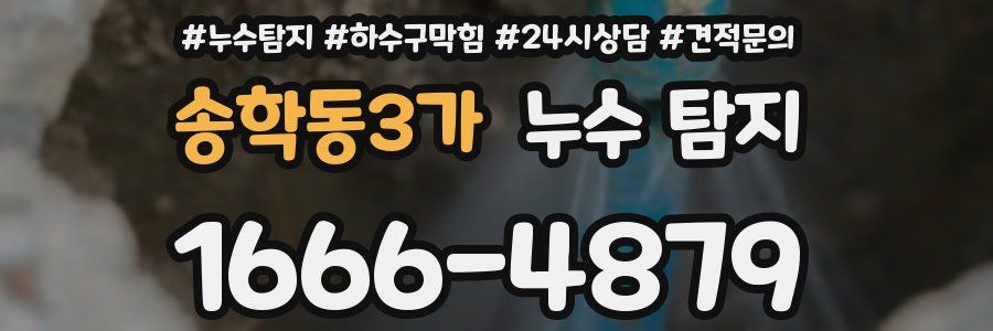 송학동3가 누수 탐지