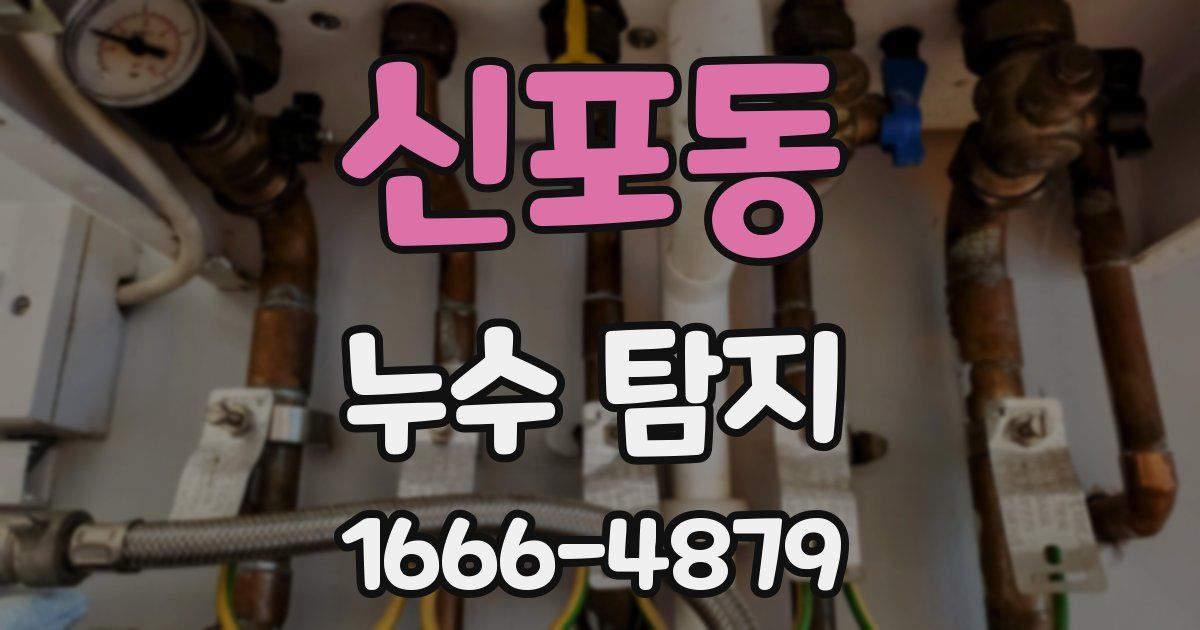 신포동 누수 탐지