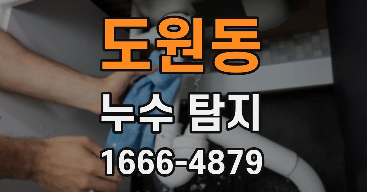 도원동 누수 탐지