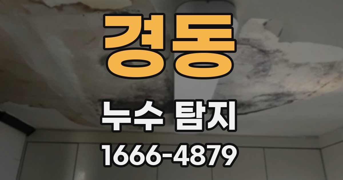 경동 누수 탐지
