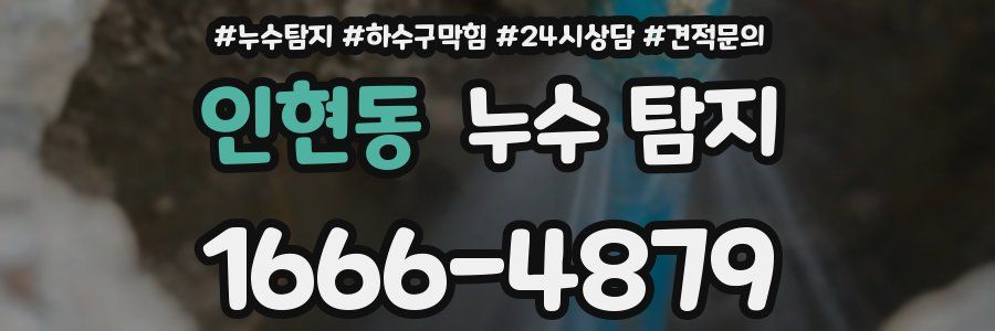 인현동 누수 탐지