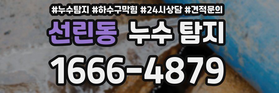 선린동 누수 탐지