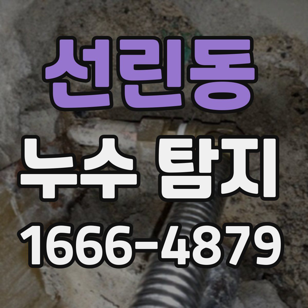 선린동 누수 탐지