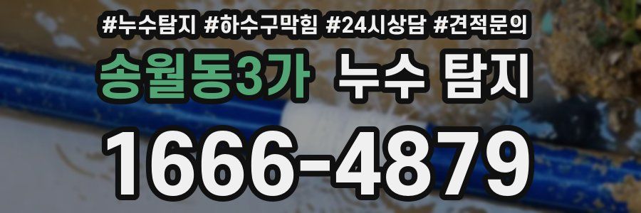 송월동3가 누수 탐지