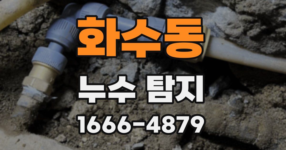 화수동 누수 탐지