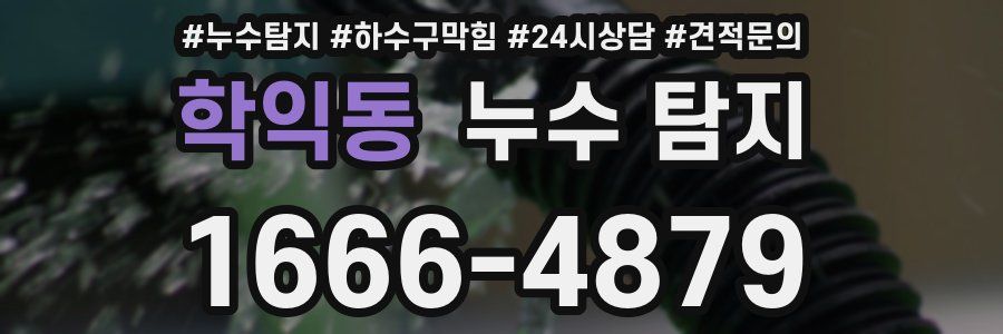 학익동 누수 탐지