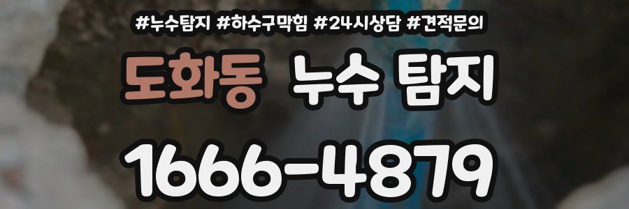 도화동 누수 탐지