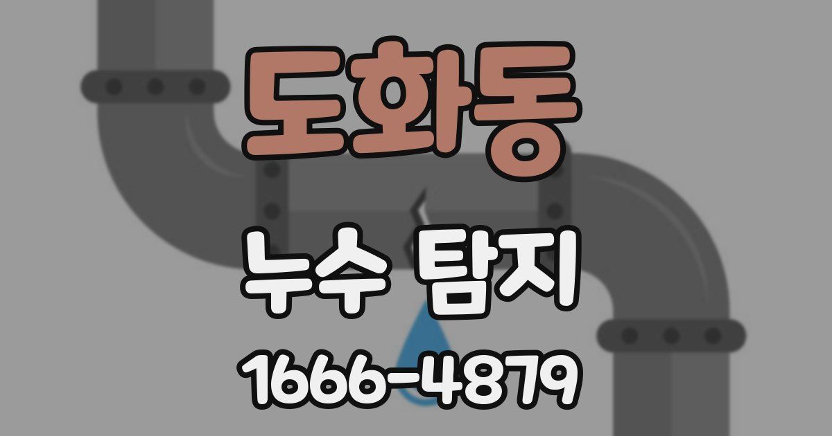 도화동 누수 탐지