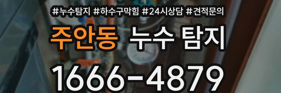 주안동 누수 탐지