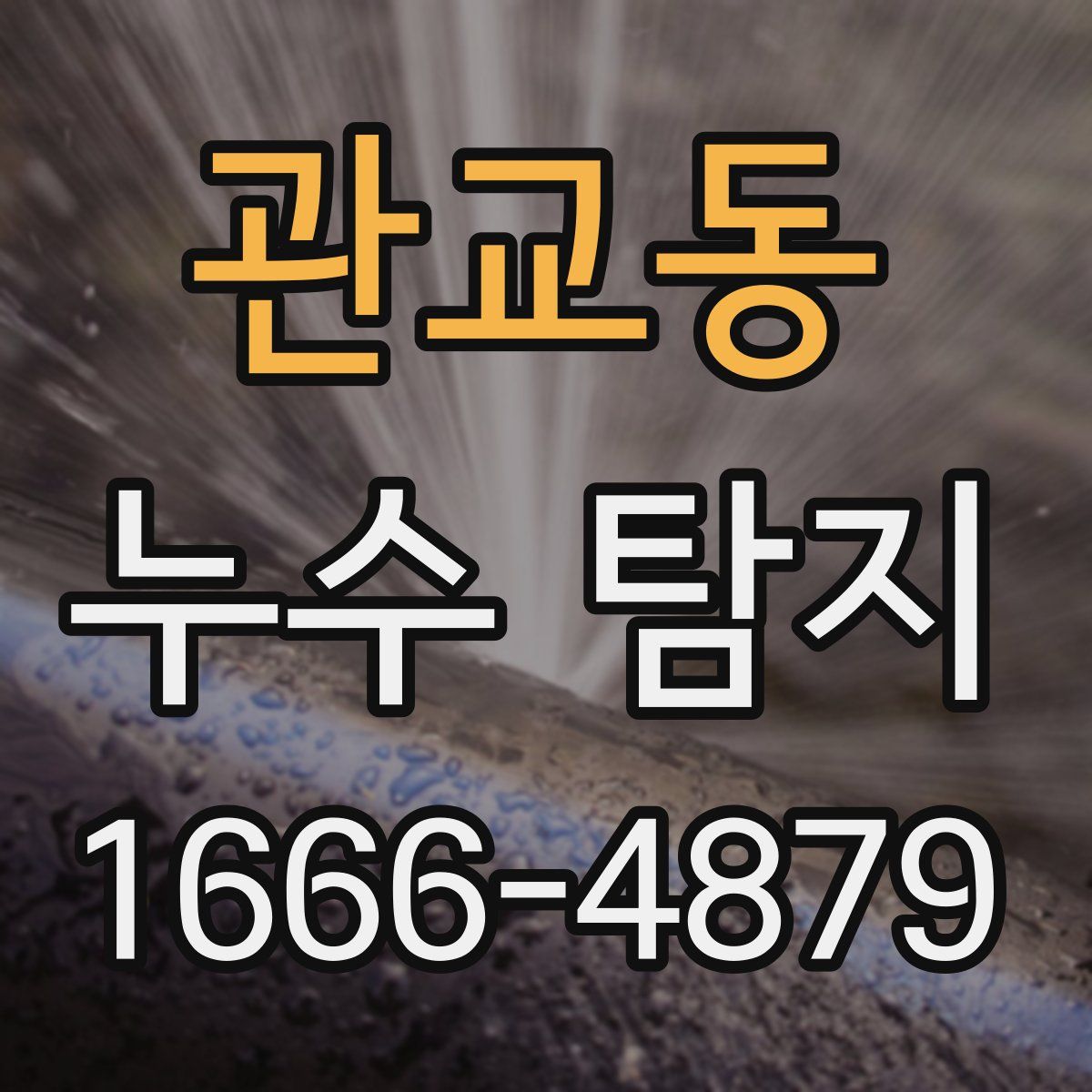 관교동 누수 탐지
