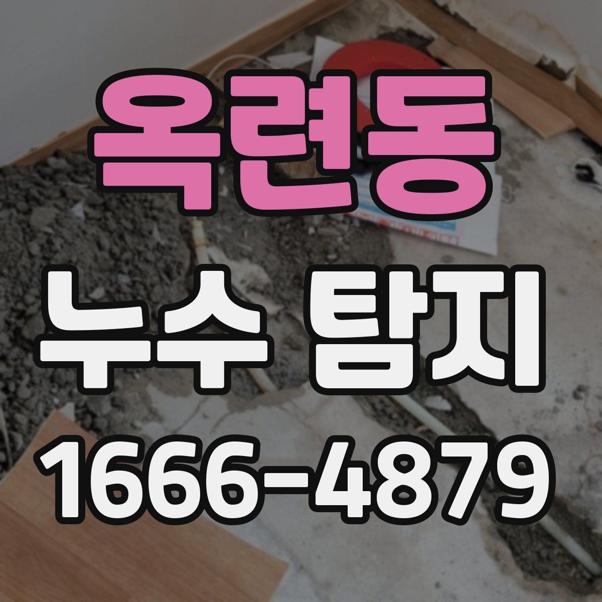 옥련동 누수 탐지