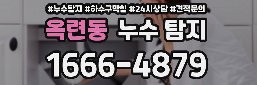 옥련동 누수 탐지