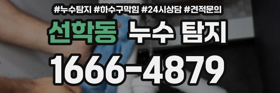 선학동 누수 탐지