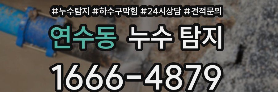 연수동 누수 탐지